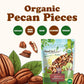 Food To Live Organic Pecan Pieces, 12 Ounces Raw, Chopped Pecans, Non-Gmo, Unsalted, Unroasted, Kosher, Shelled, Kosher, Vegan,