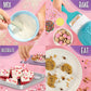 Easy Baking Oven Bundle - Includes Pizza & Cookie Mix, Spatula, Whisk, Pan, Pink Apron