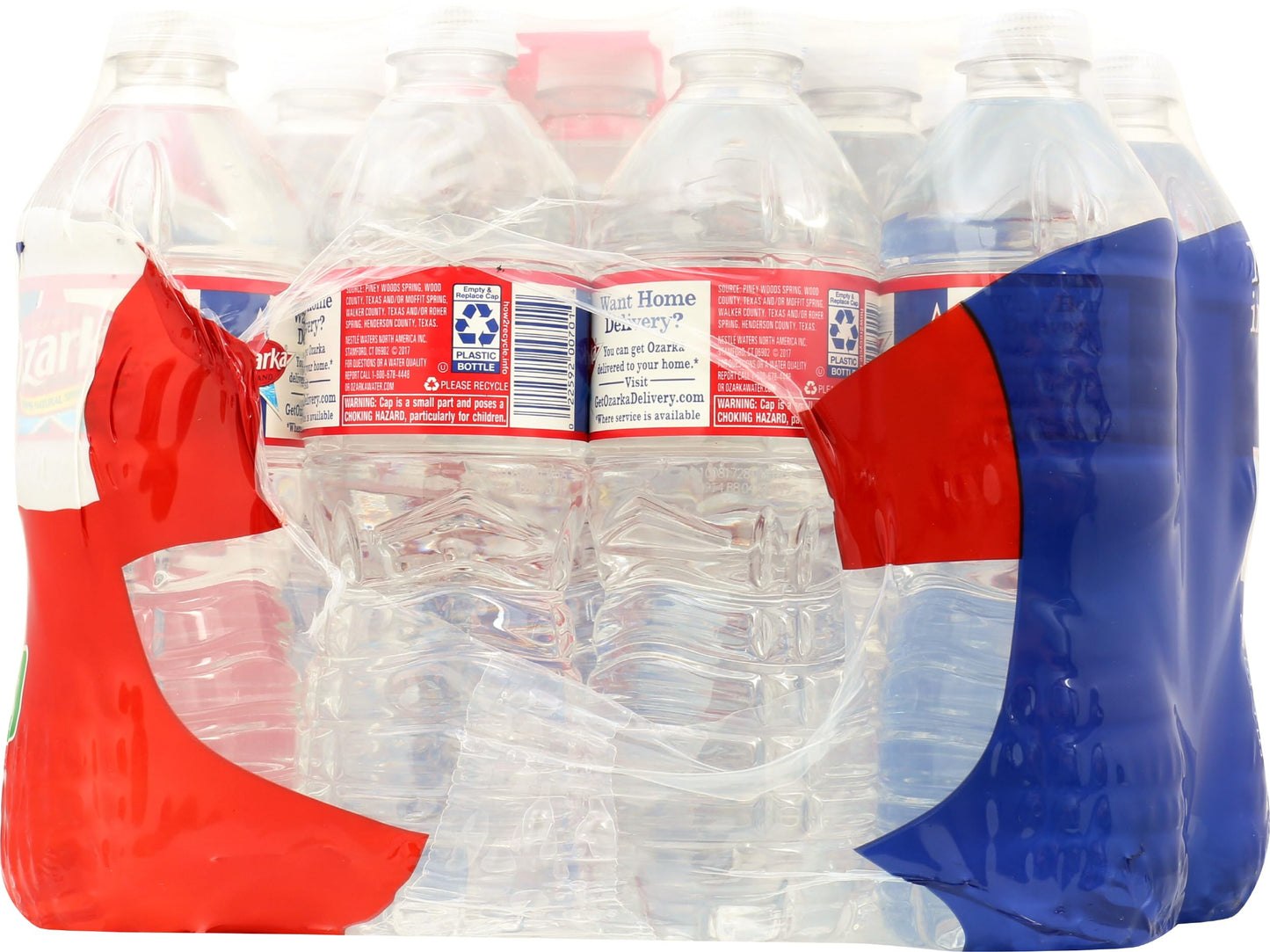 OZARKA Water Spring Bottled Water, 16.9 Fl Oz, 24 Pack