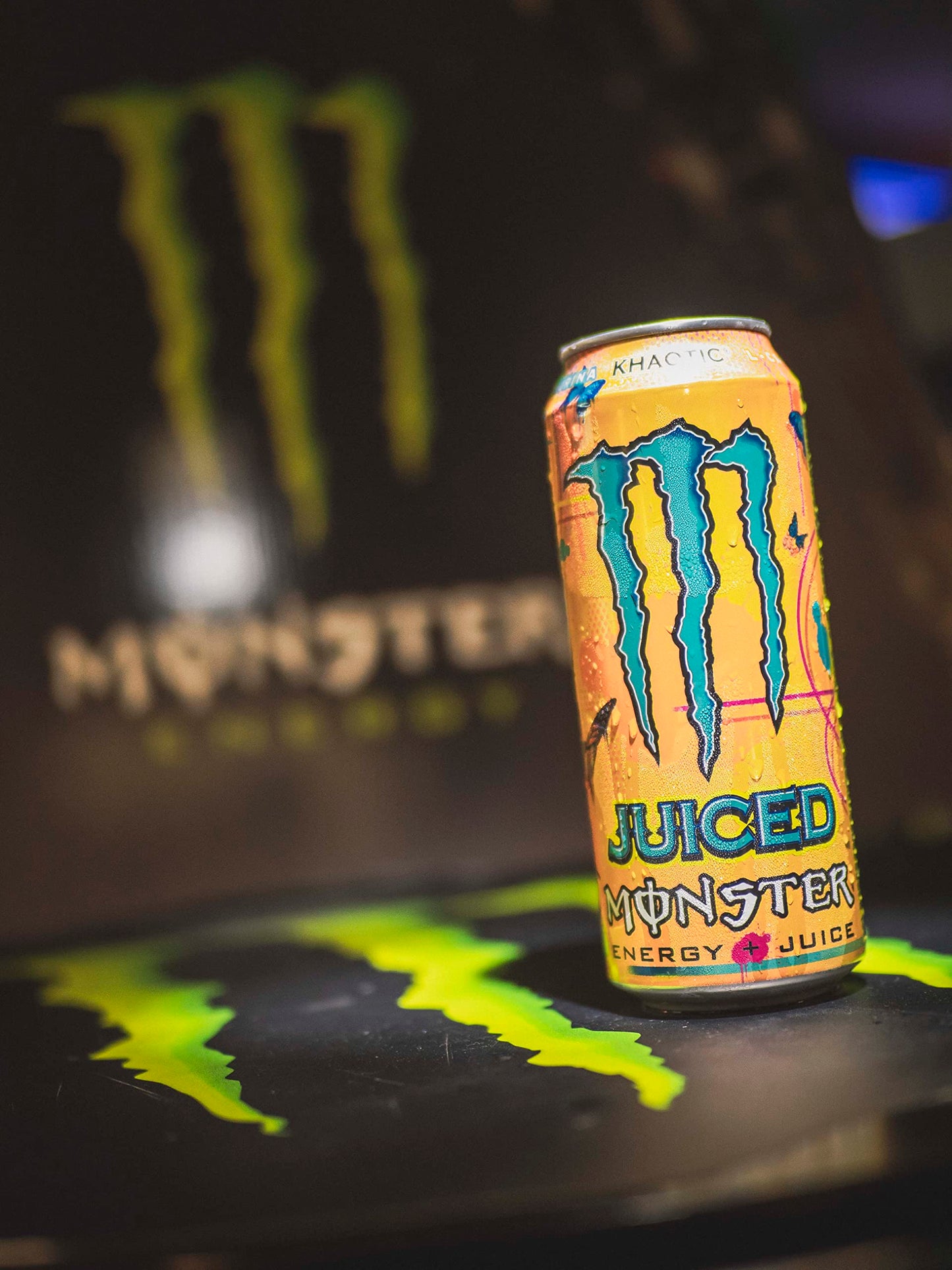 Monster Energy Juice Monster Khaotic Tropical Orange Energy + Juice Energy Drink 16 Ounce (Pack of 15)
