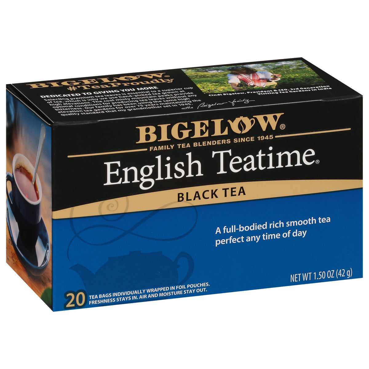 Bigelow, English Time Tea (Caffeinated), 20 Count