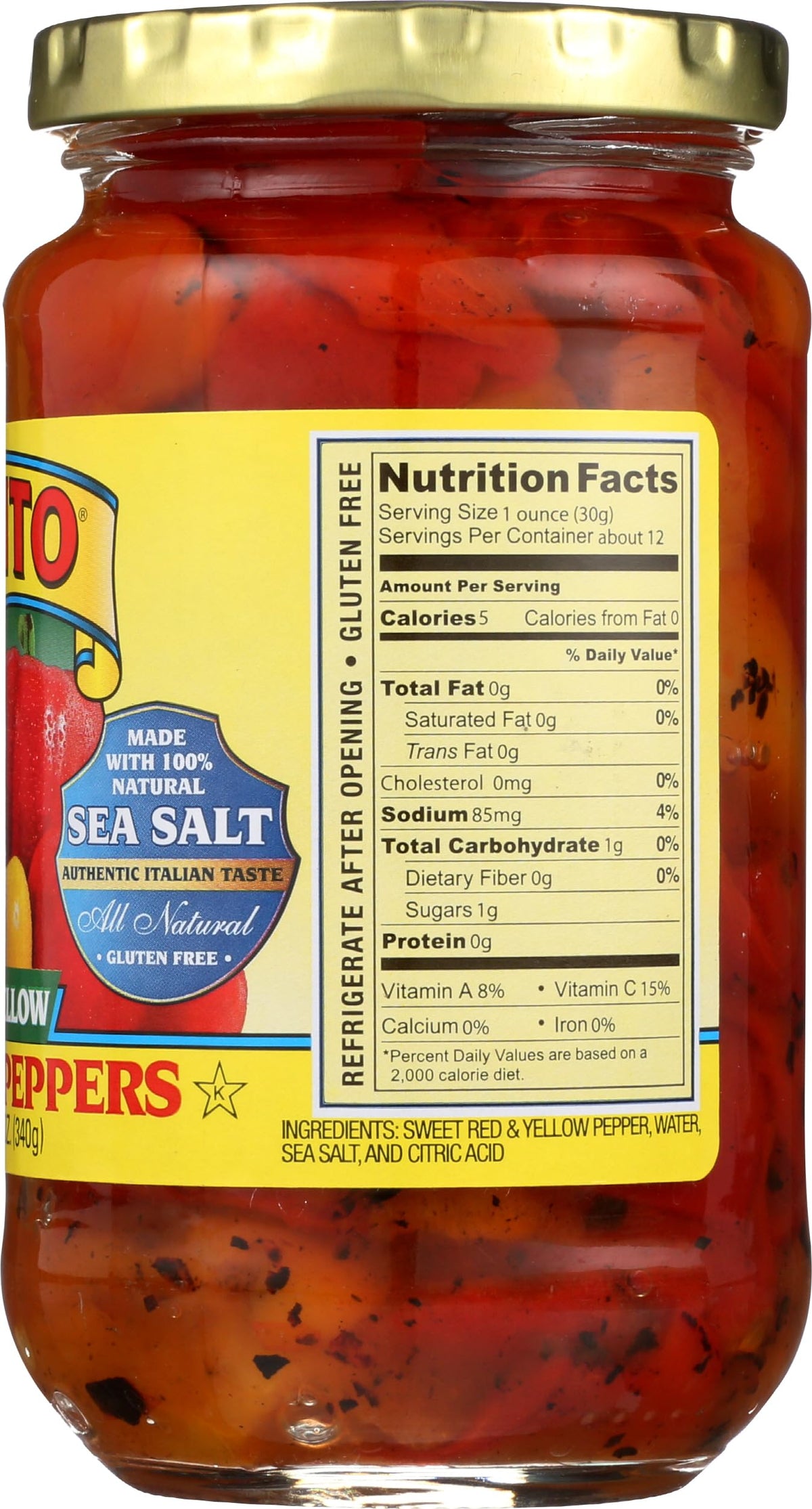 CENTO FOODS Peppers Red Yellow Roasted, 12 OZ