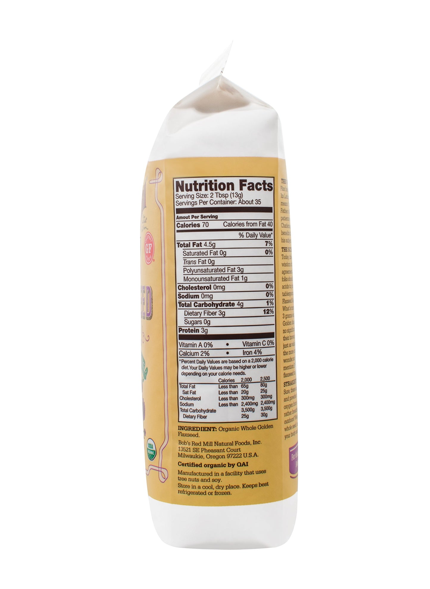 Bob'S Red Mill Organic Brown Flaxseed Meal, 16-Ounce (Package May Vary)