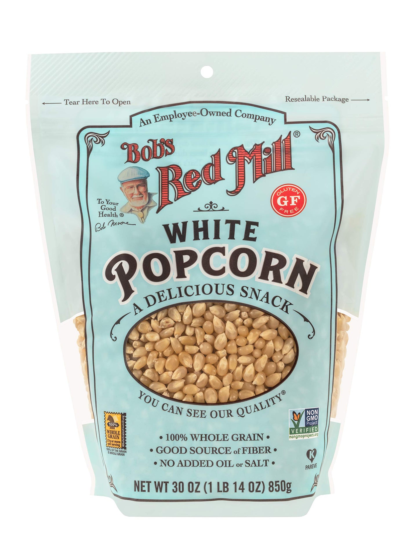 Bob'S Red Mill Whole White Popcorn, 30-Ounce (Pack Of 4)