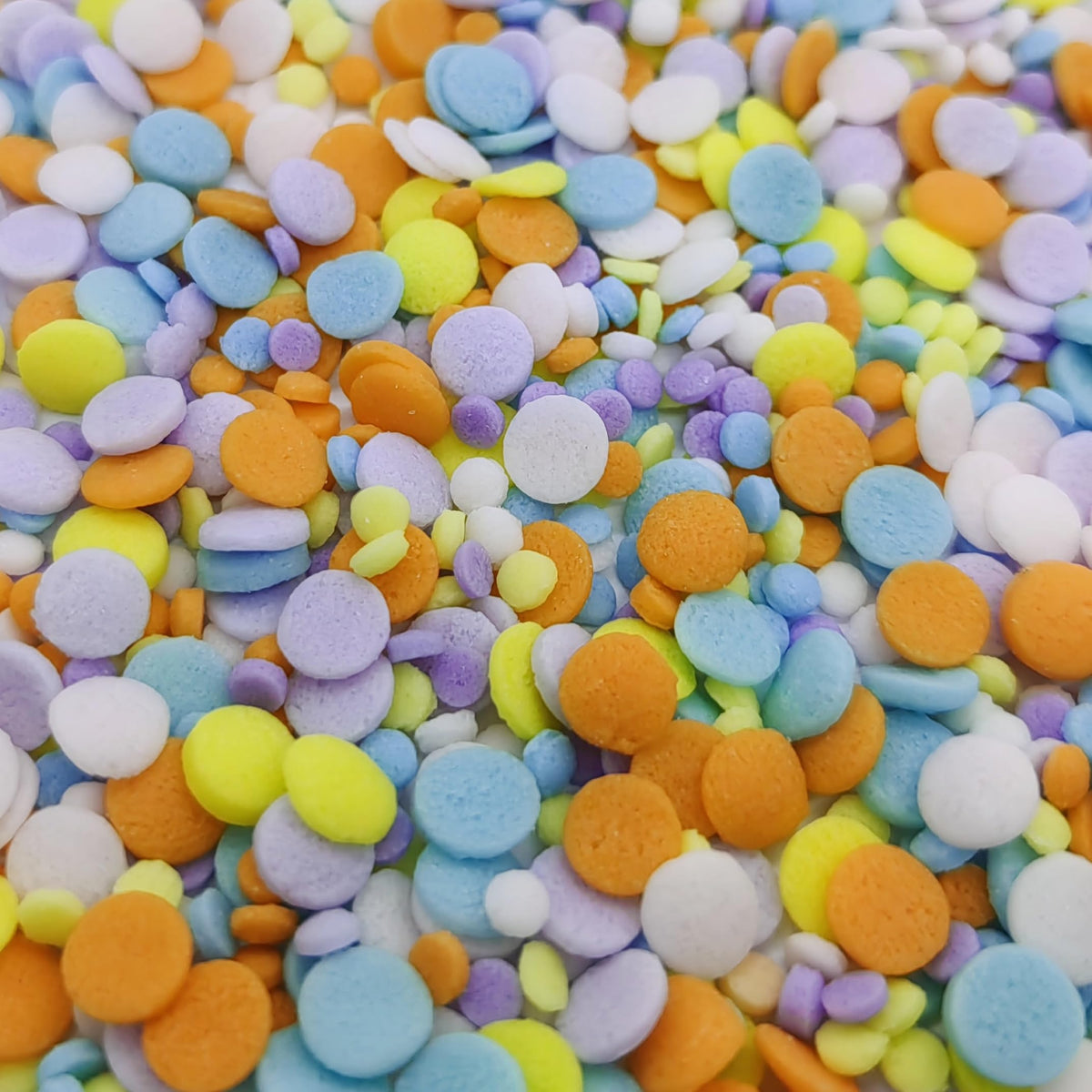 2 Sizes Macaroon Sequins Edible Funfetti Sprinkles Pastel Confetti Confetti Sequins Quin Sprinkles Carnival Sprinkles Decorating