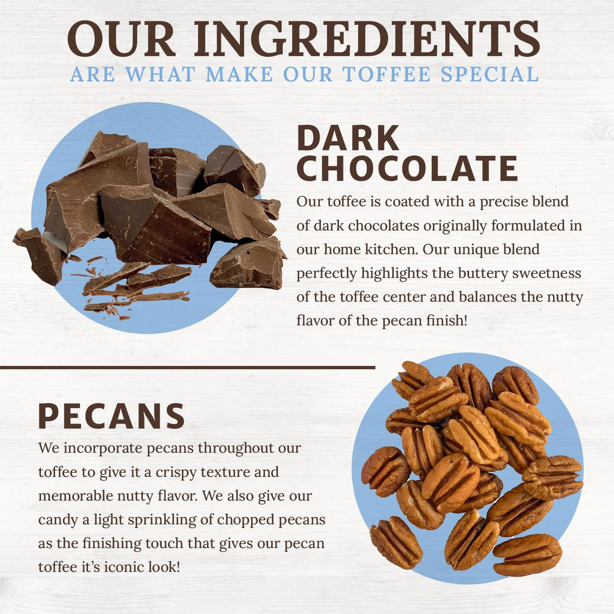 Chapel Hill Toffee Dark Chocolate Pecan Toffee 5 Oz