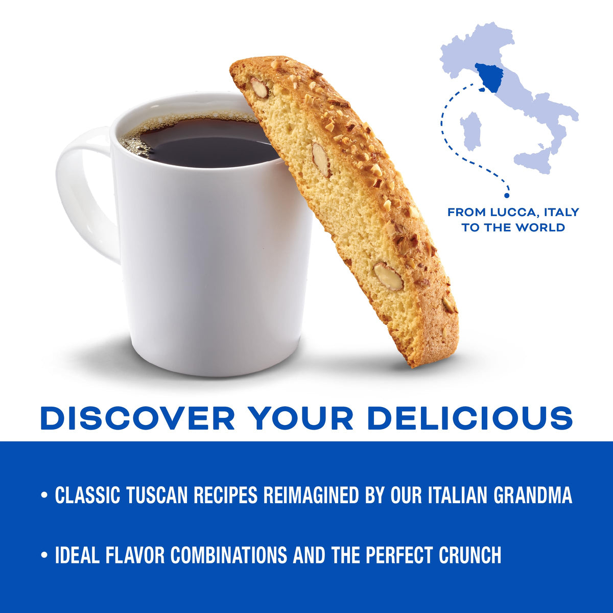 Nonni'S Originali Almond Biscotti Italian Cookies - 6 Boxes Biscotti Individually Wrapped Cookies - Italian Biscotti Cookies Bak