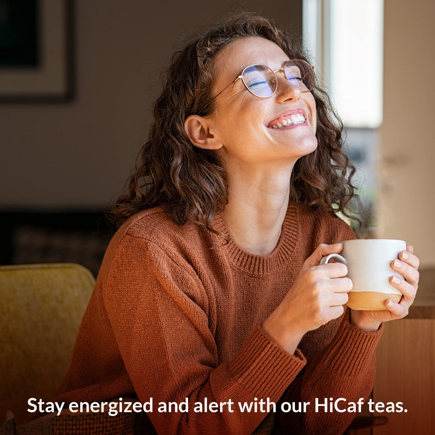 The Republic of Tea HiCAF Toasted Coconut Black Tea, High-Caffeinated Herbal Blend, 50 Tea Bags