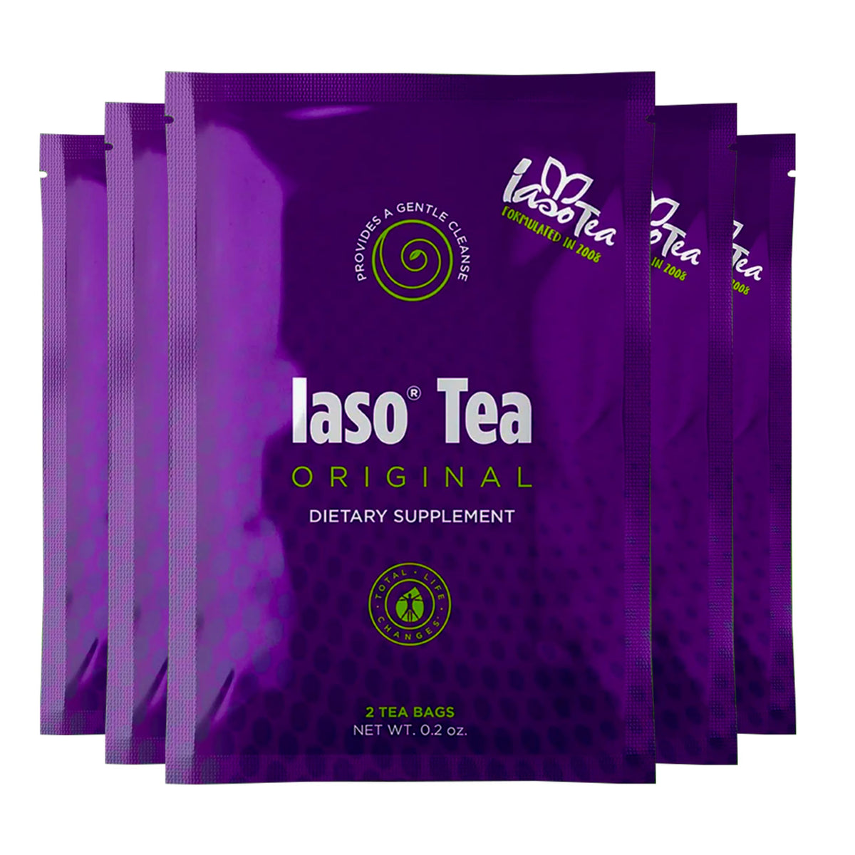 IASO Instant Tea - TLC Cleansing Drink Formula, 10 Sachets (5 Packs), 2 Count