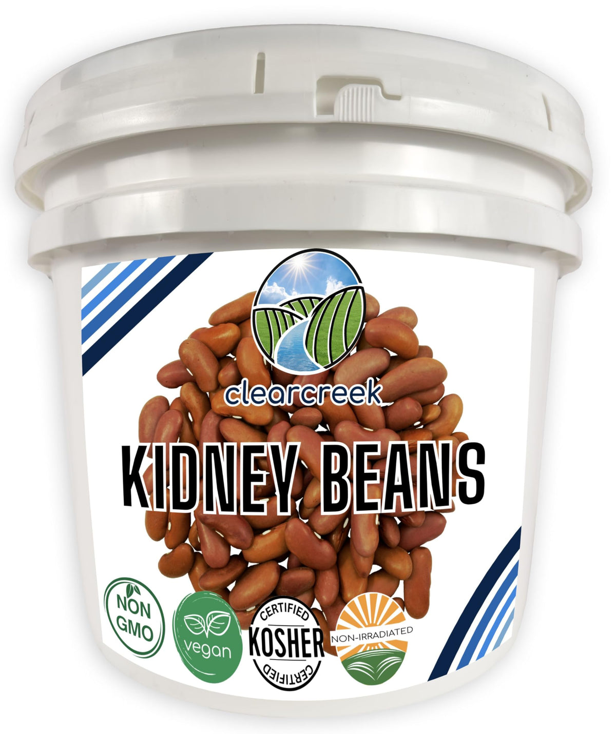 Certified Glyphosate Residue Free Kidney Beans Grown in Washington | 25 lbs Emergency Food | Non-GMO | Kosher | Vegan | Non-Irra
