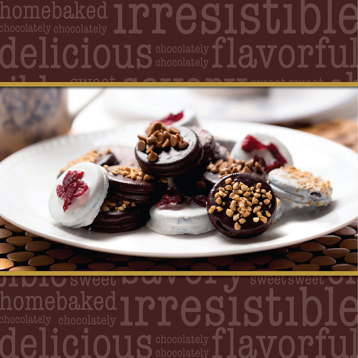 Barnetts Chocolate Cookies Gift Basket, Gourmet   for Holidays, Small Size