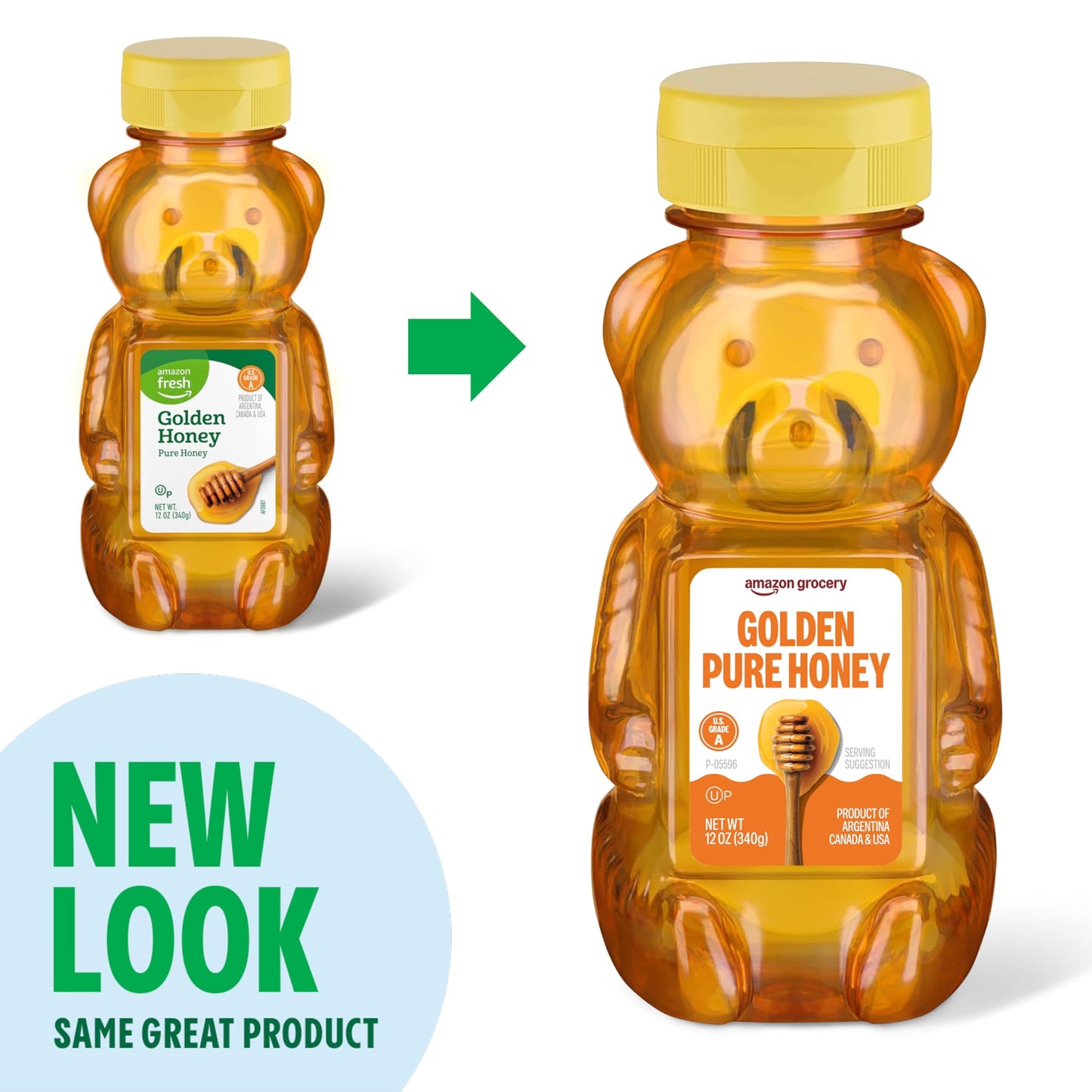 large online retailer Grocery Golden Pure Honey, 12 Oz, Pack of 1