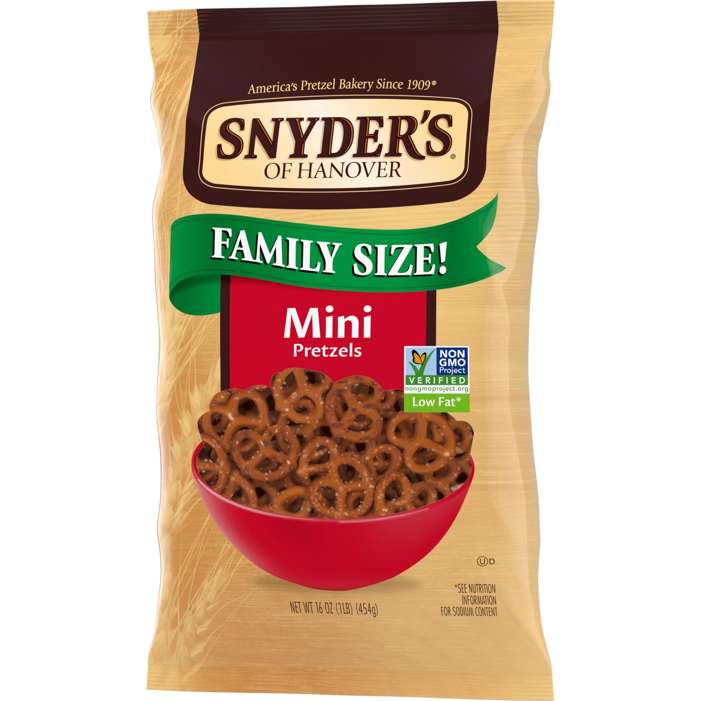 Snyder'S Of Hanover Pretzels, Mini Pretzels, Family Size 16 Oz