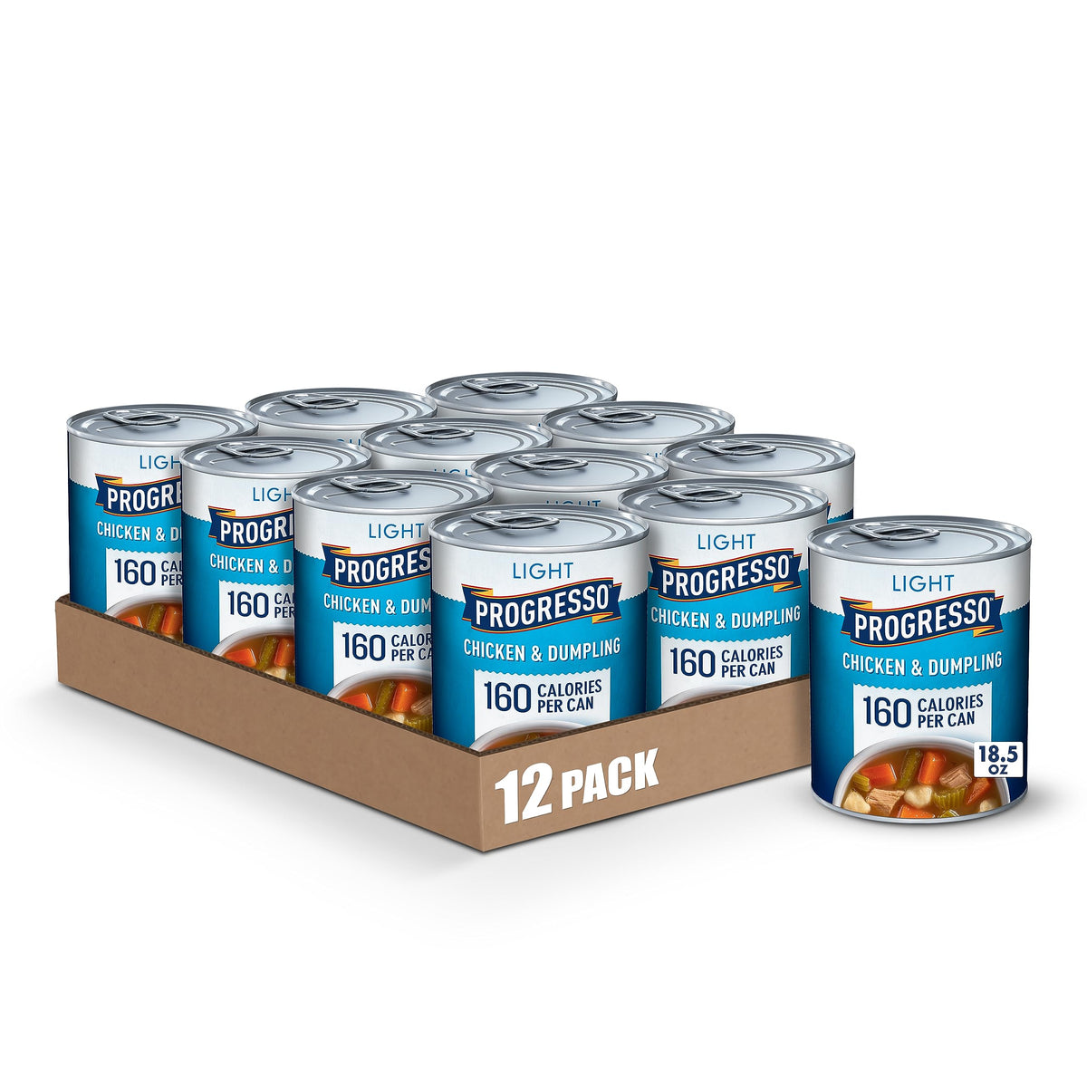 Progresso Light, Chicken & Dumpling Soup, 18.5 oz. (Pack of 12)