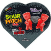 SOUR PATCH KIDS Sour Hearts Black Raspberry Soft & Chewy Candy, Valentines Day Candy, 3.45 oz Heart Shaped Box
