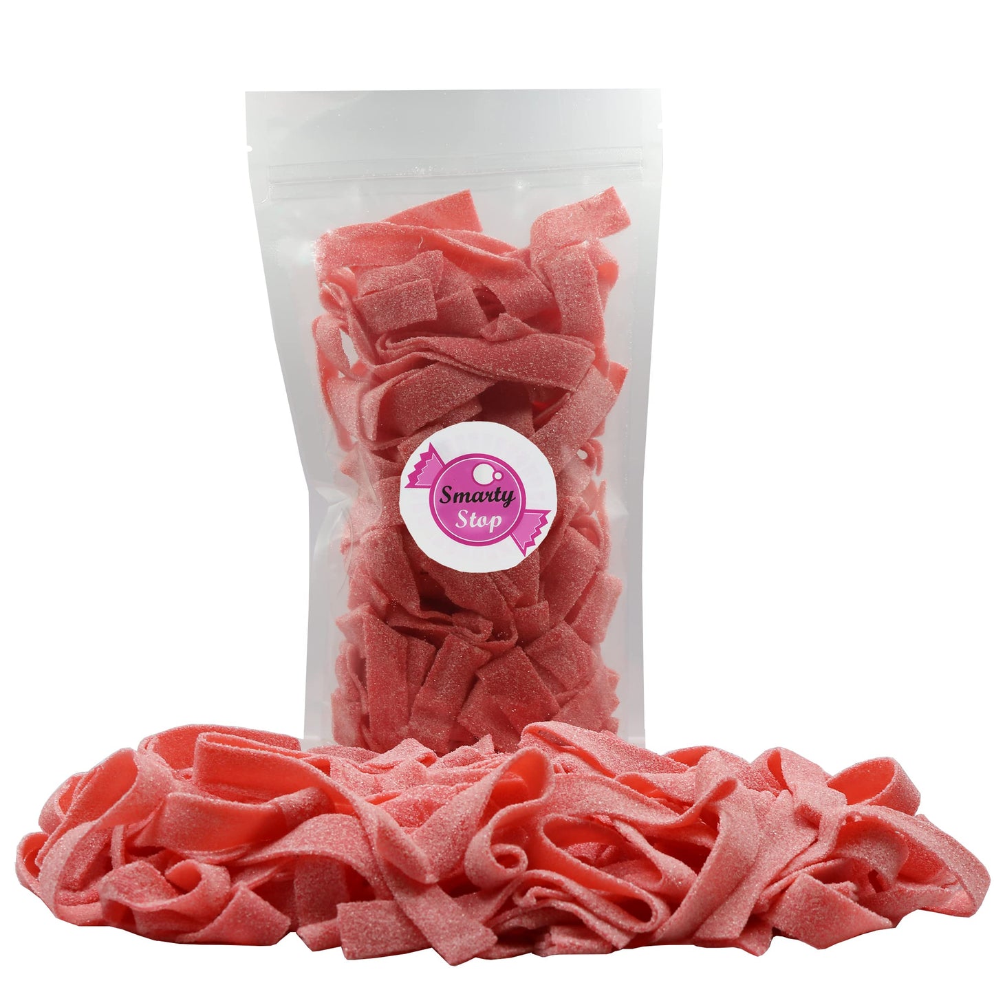 Smarty Stop Sour Gummy Candy Strips (Pink Lemonade, 1 Pound)