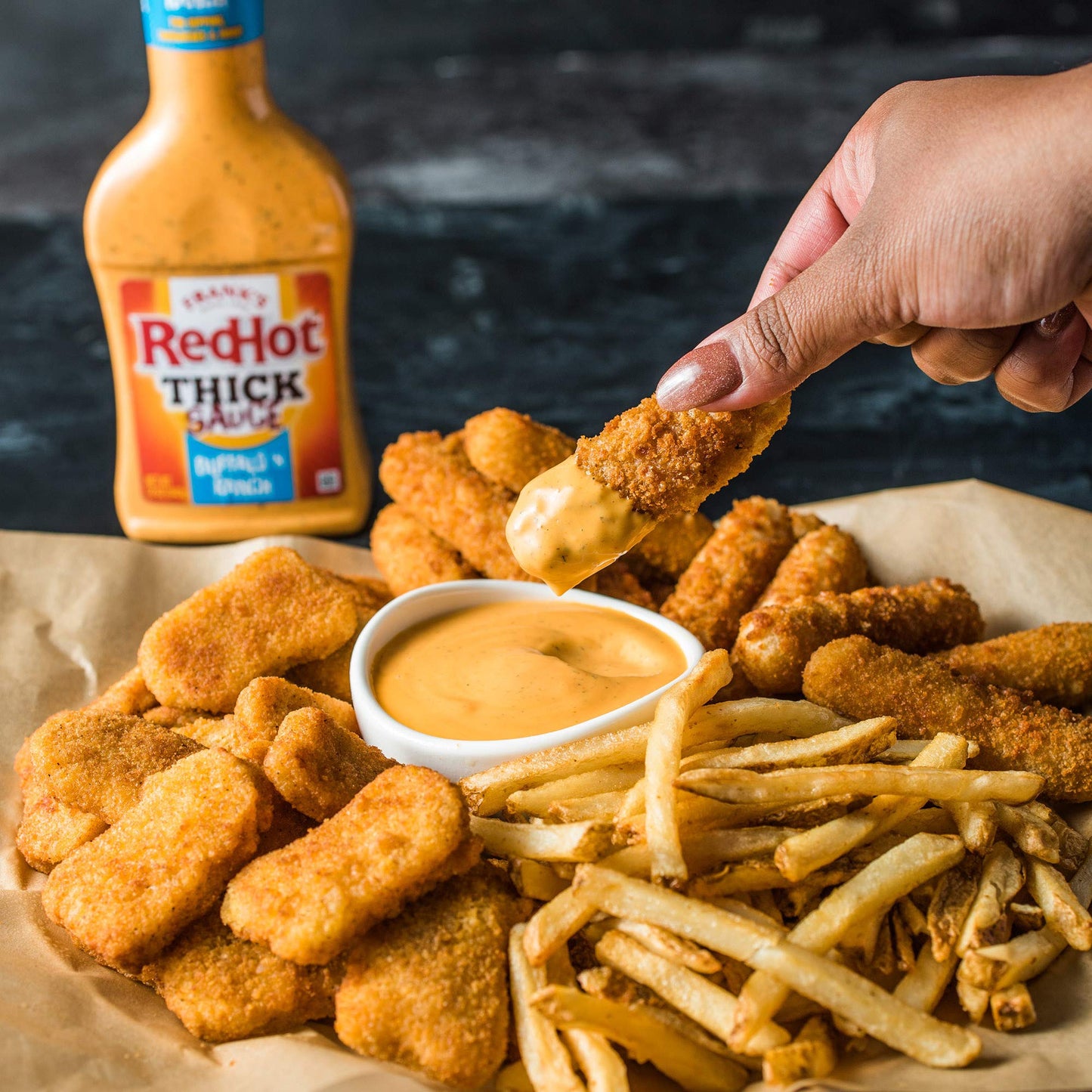 Frank s RedHot Buffalo  N Ranch Thick Hot Sauce, 12 oz (Pack of 6)