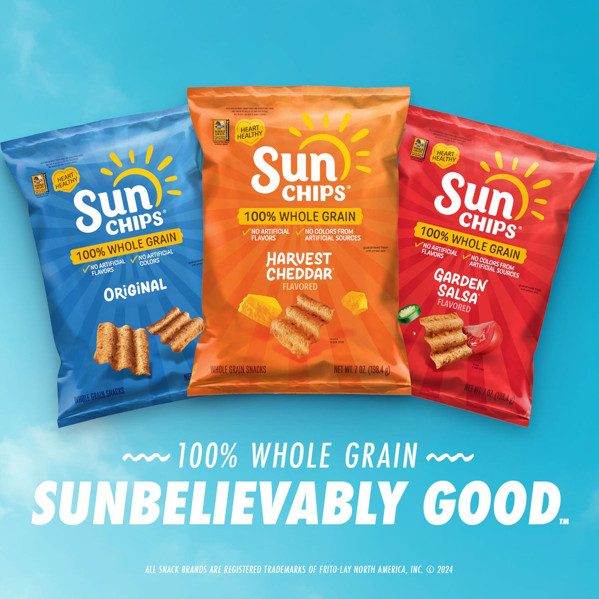 SunChips Garden Salsa Flavored Multigrain Snacks, 1 Ounce (Pack of 104)