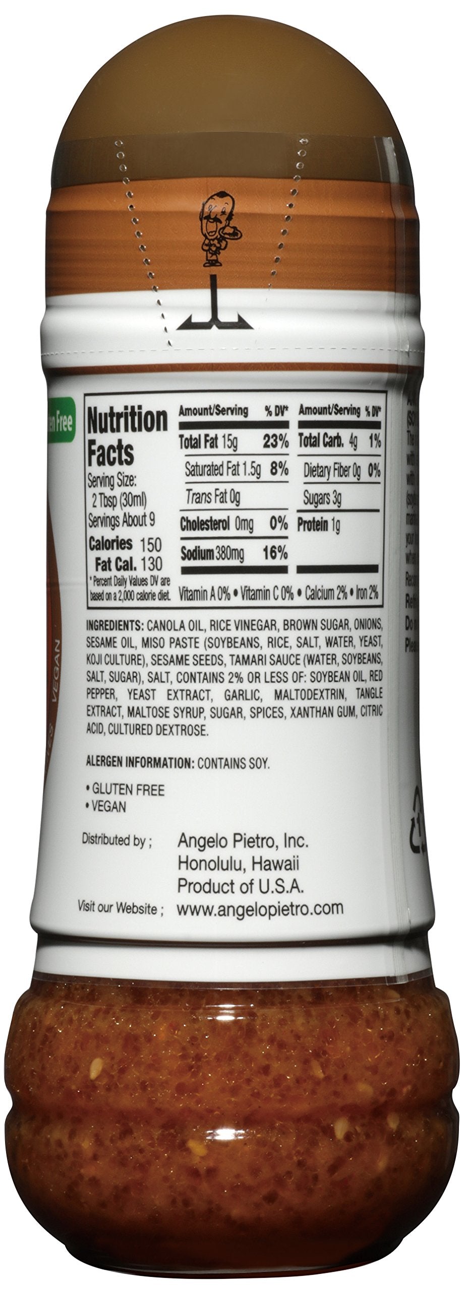 Pietro Dressings Sesame And Miso Salad Dressing, 9.3 Oz. - Natural, Delicious Marinade For Vegetables, Pasta Salads, Beef, Pork, Seafood - Gluten-Free, Msg-Free, Vegetarian Friendly Salad Toppings