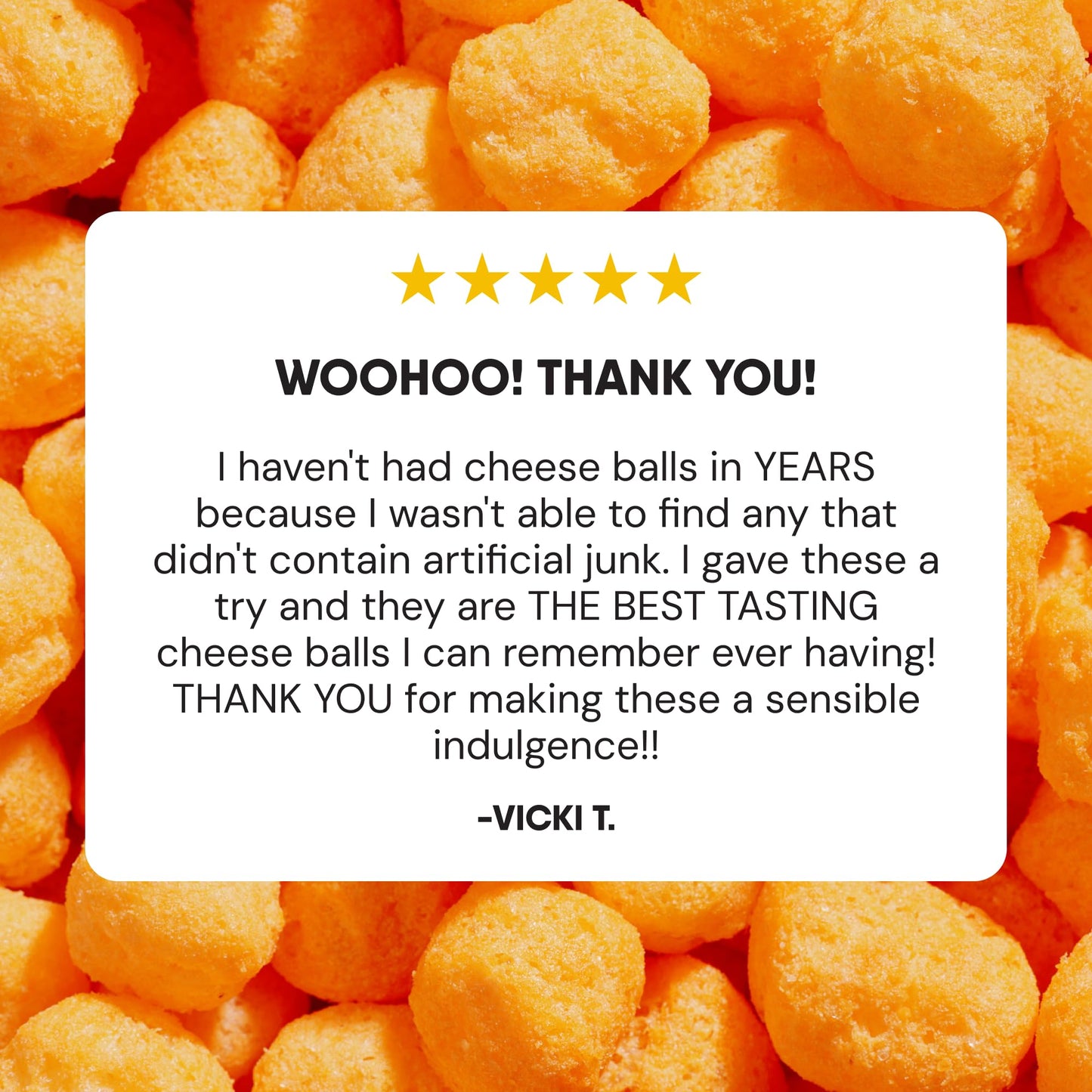 The Good Crisp Company, Cheddar Cheese Balls, 4 Ounce Bags (Pack of 8)