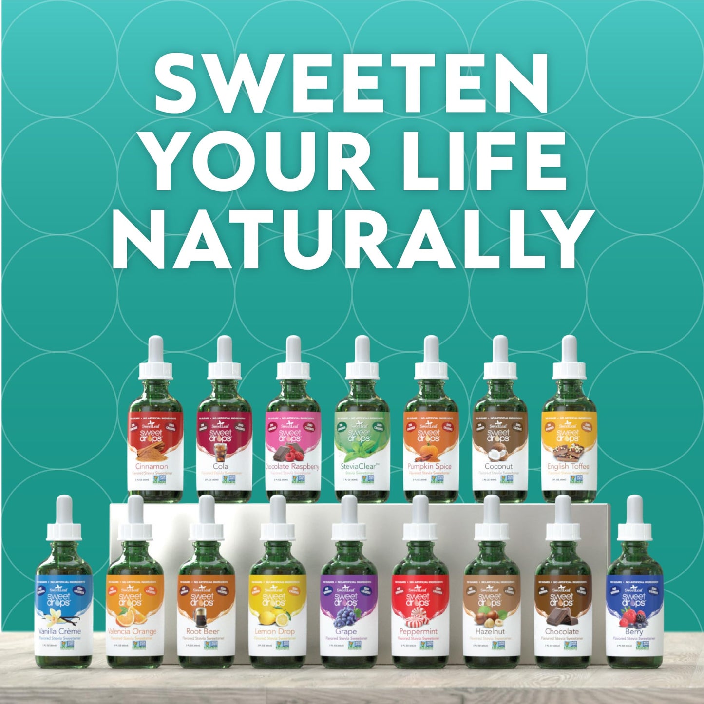 Sweet Drops Liquid Stevia Sweetener, Valencia Orange, Zero Calories, Non-GMO, Gluten-Free, 2 Fl Oz (Pack of 2)