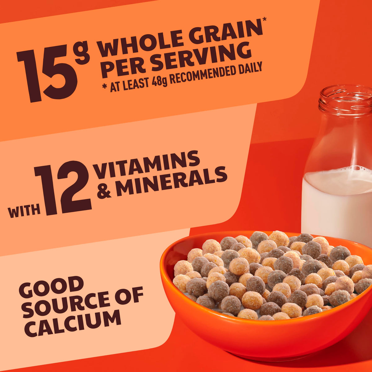REESES PUFFS Chocolatey Peanut Butter Cereal, Kids Breakfast Cereal, Mega Size, 29 oz