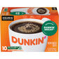 Dunkin Decaf Medium Roast Coffee K-Cup Pods, 10 Count, Model 8133400299