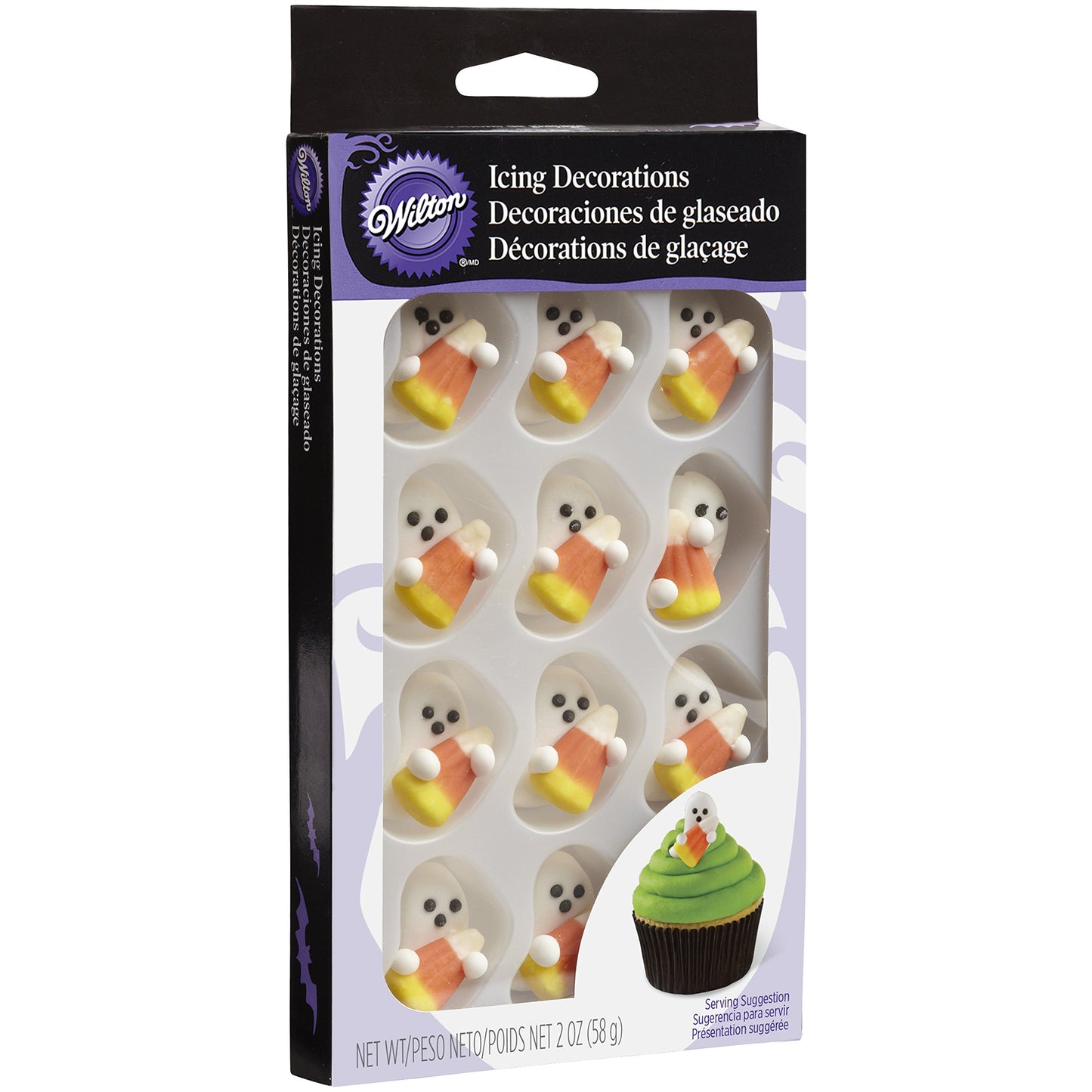 Wilton 710-0131 Halloween Royal Icing Decorations with Candy Corn
