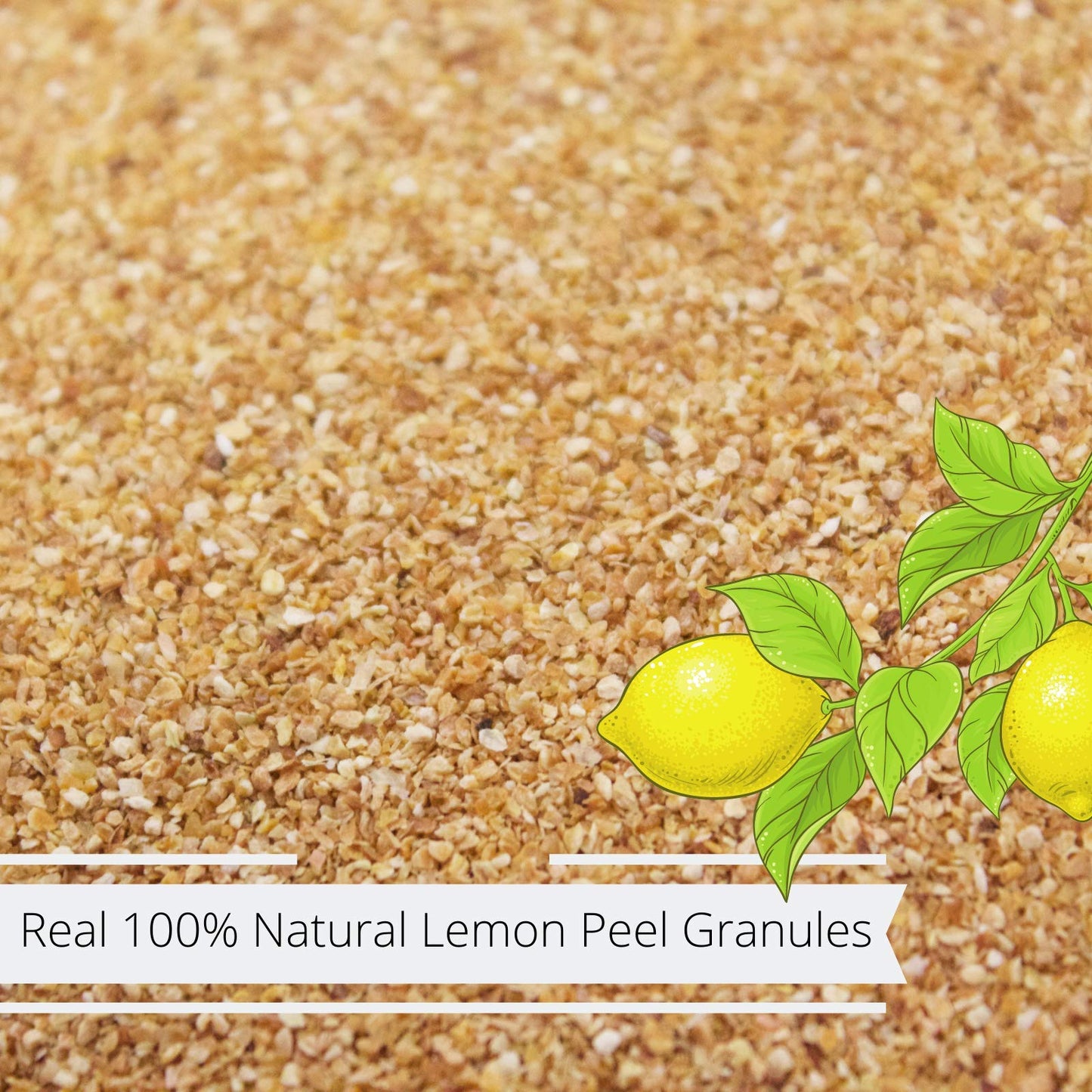 Its Delish Gourmet Granulated Lemon Peel - 40 OZ Jumbo Container - 100% Natural, Kosher, Vegan, Great for Tea, Cooking, Baking