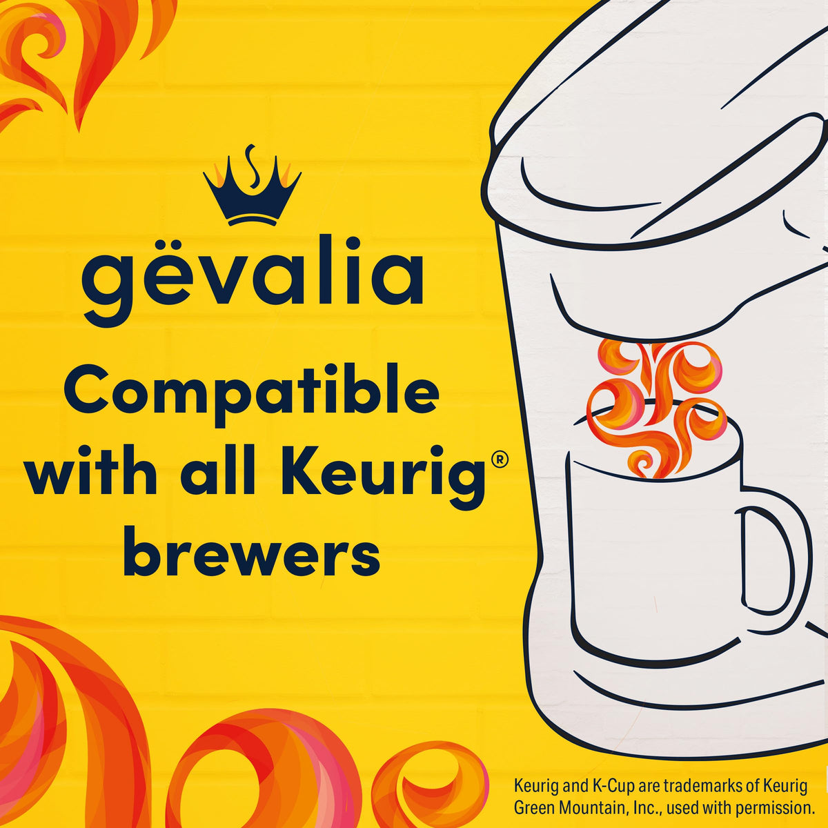Gevalia K-Cup Coffee Pods, Signature Blend Mild Roast, 10 Count, 3.4 OZ
