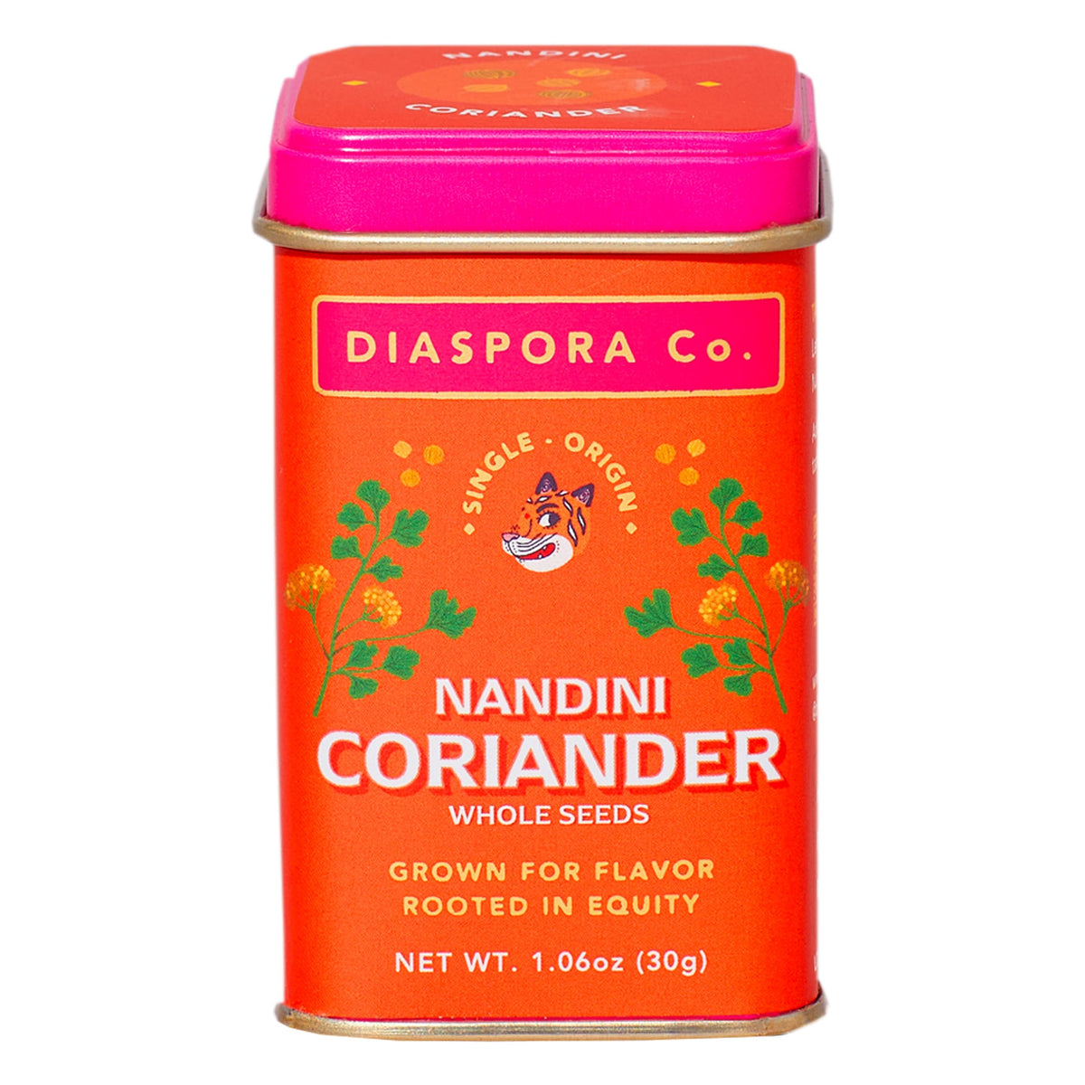 Diaspora Co. Nandini Coriander | Single-Origin Whole Coriander Seeds | 30g Everyday Tin