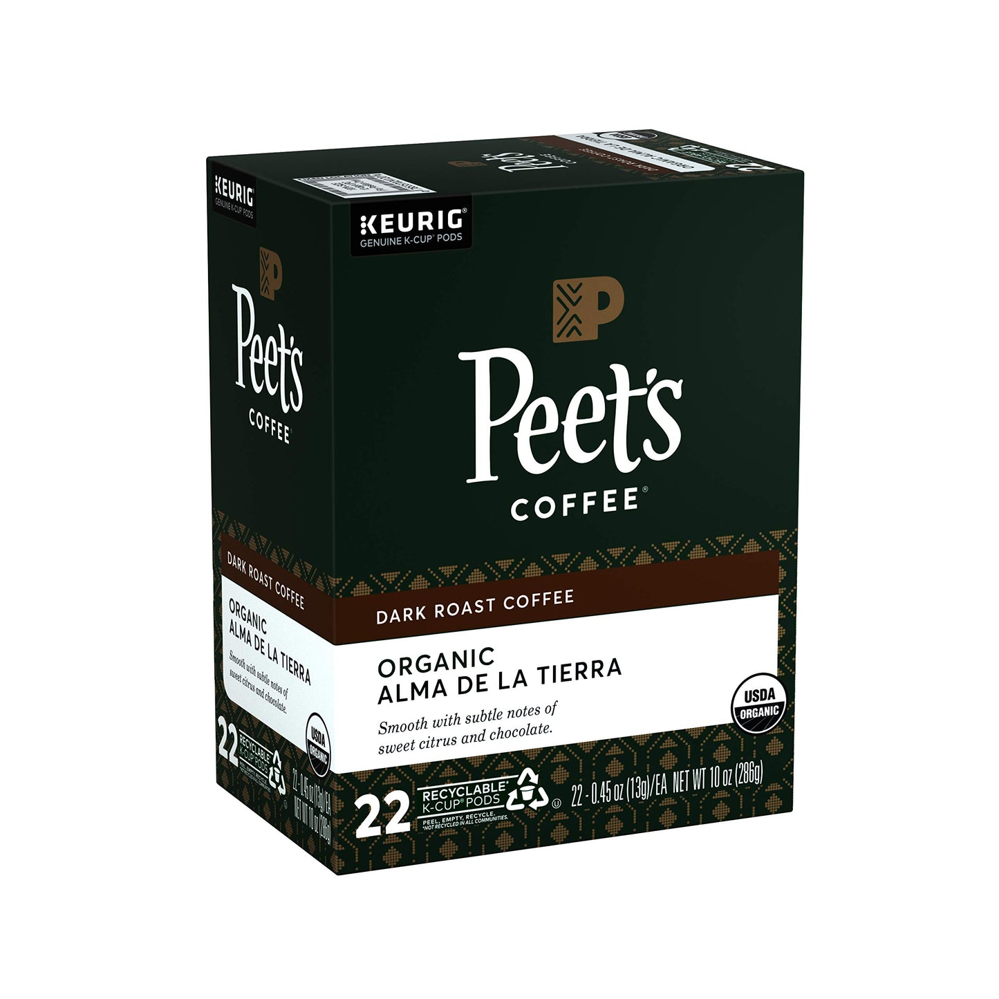 Peets Coffee K-Cup Coffee Pods, Dark Roast, 22 Count, Compatible with Keurig malt-inspired