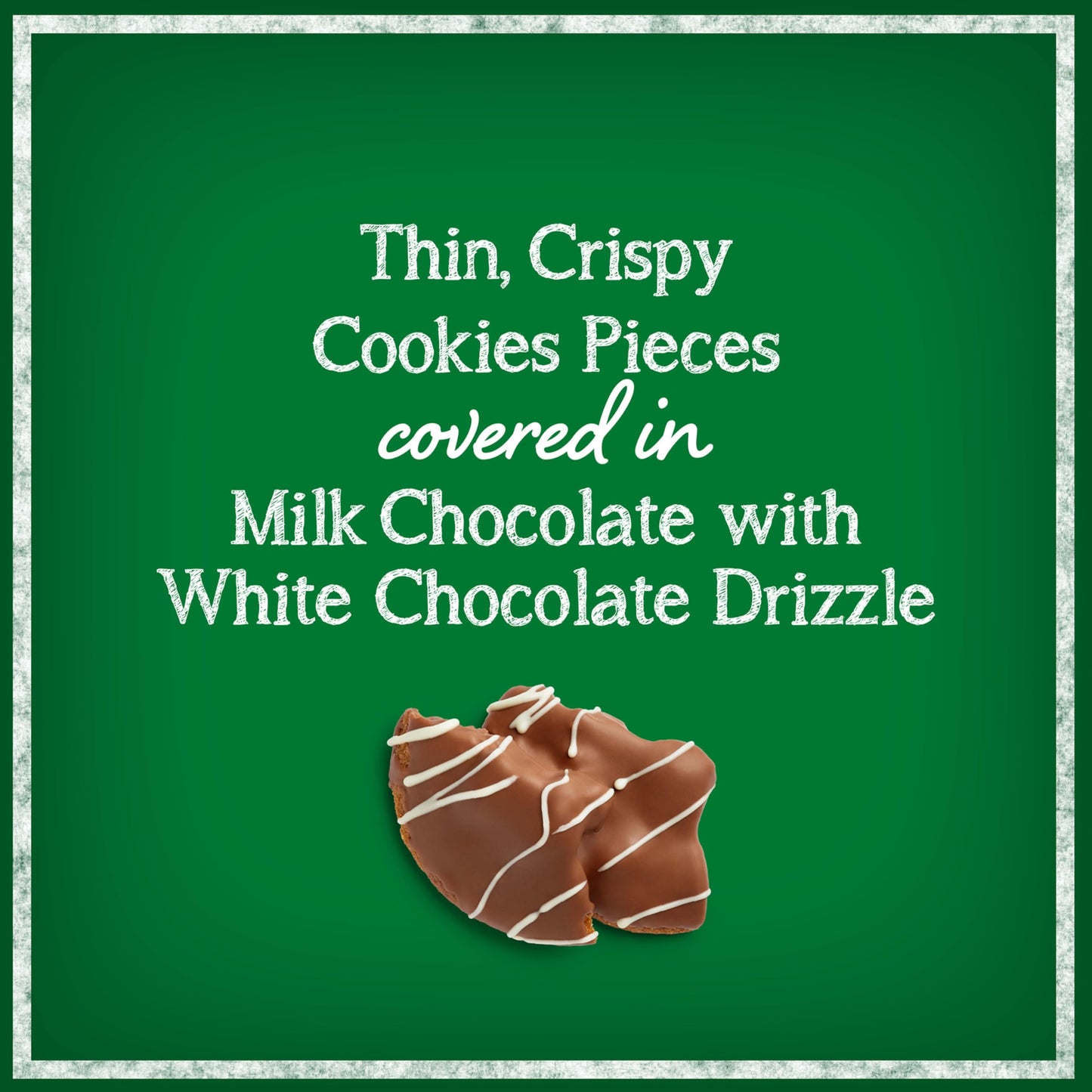Tates Bake Shop Cookie Bark  Chocolate Chip Cookies in Milk Chocolate with White Chocolate Drizzle  4-5 oz Bags