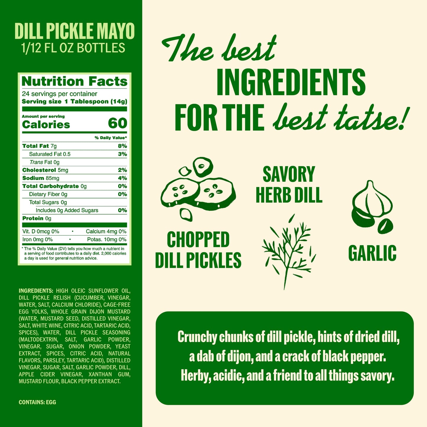 Ayoh Foods  Sando Sauce  Sandwich Sauce  (1-12 Ounce Bottle) - Creamy & Flavorful  Perfect for Sandwiches  Wraps & Dips  Created by Molly Baz (Dill Pickle)
