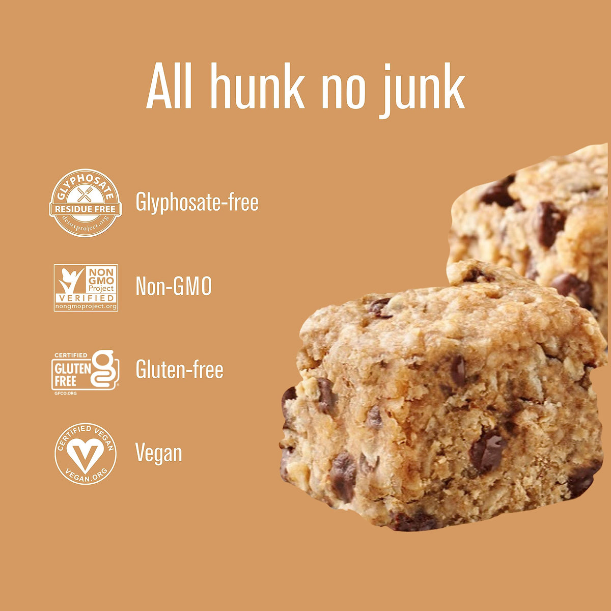Heavenly Hunks Almond Butter Chocolate Chip - 6Oz Bag (6 Pack)