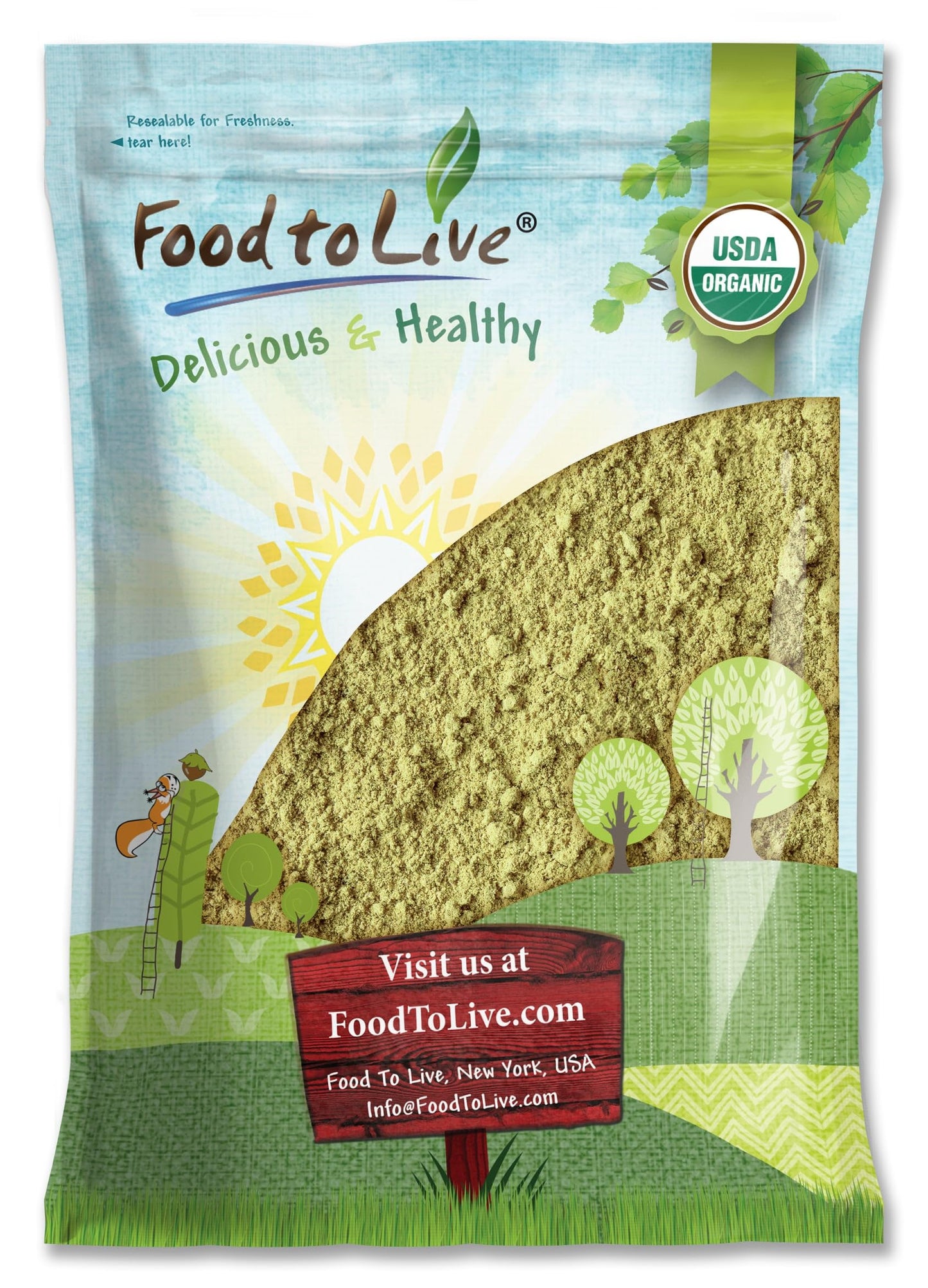 Food to Live - Organic Fennel Seed Powder, 5 Pounds - Aromatic & Versatile Flavor. Pure & Non-GMO. Rich in Vitamins & Fiber. Gro