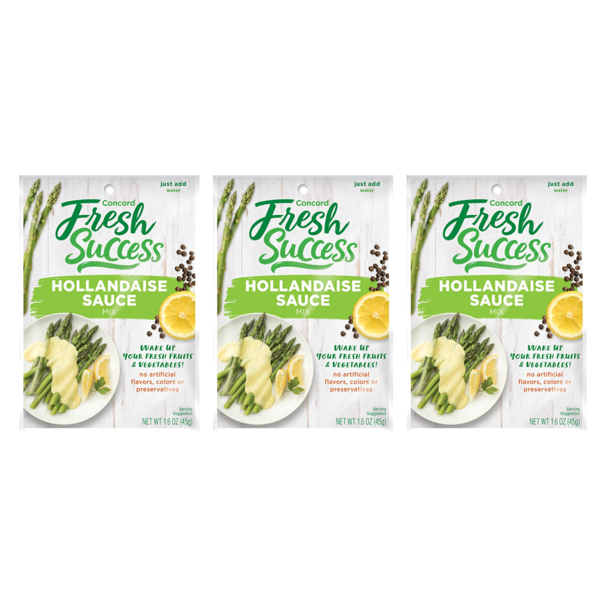Concord Foods Hollandaise Sauce Mix: Indulgent Lemon & Butter Infusion for Gourmet Dining - Elevate Your Meals with Creamy Richn