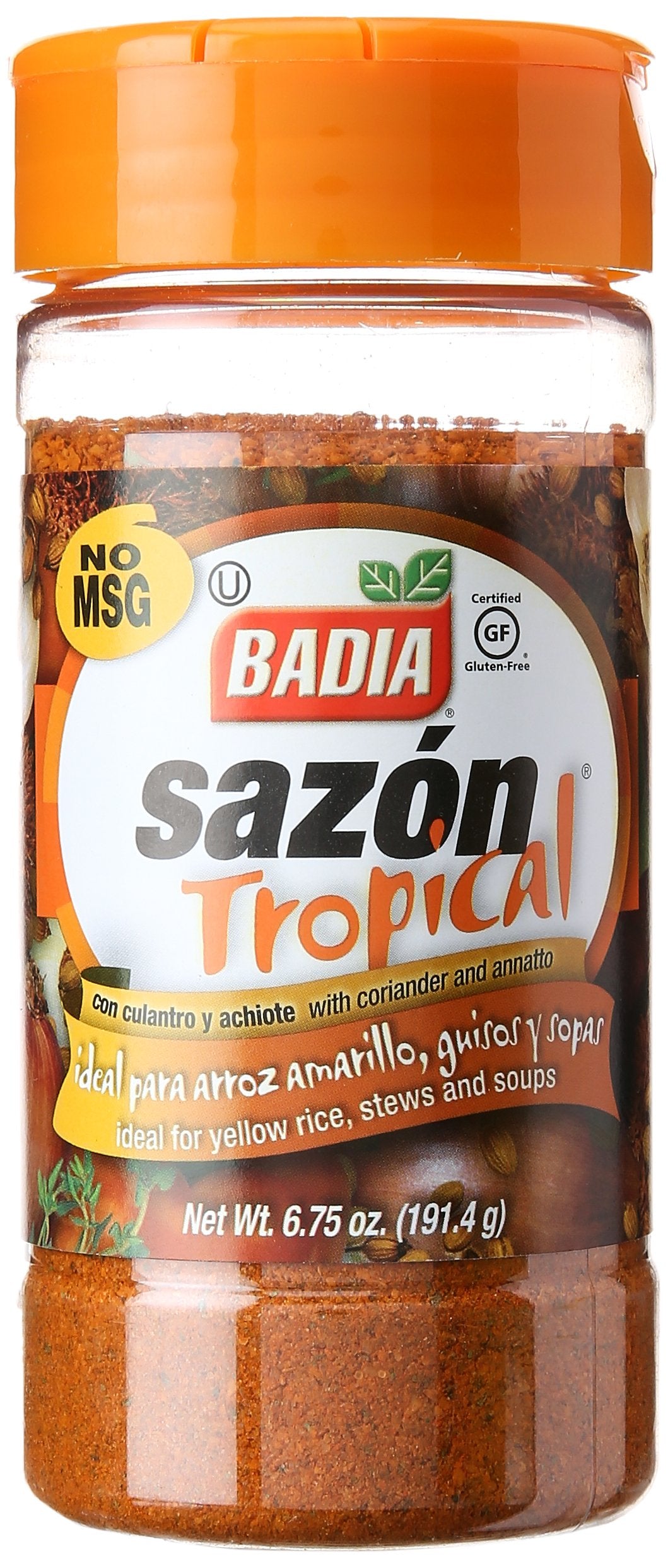 Badia Sazon Tropical With Coriander And Annato, 6.75 oz
