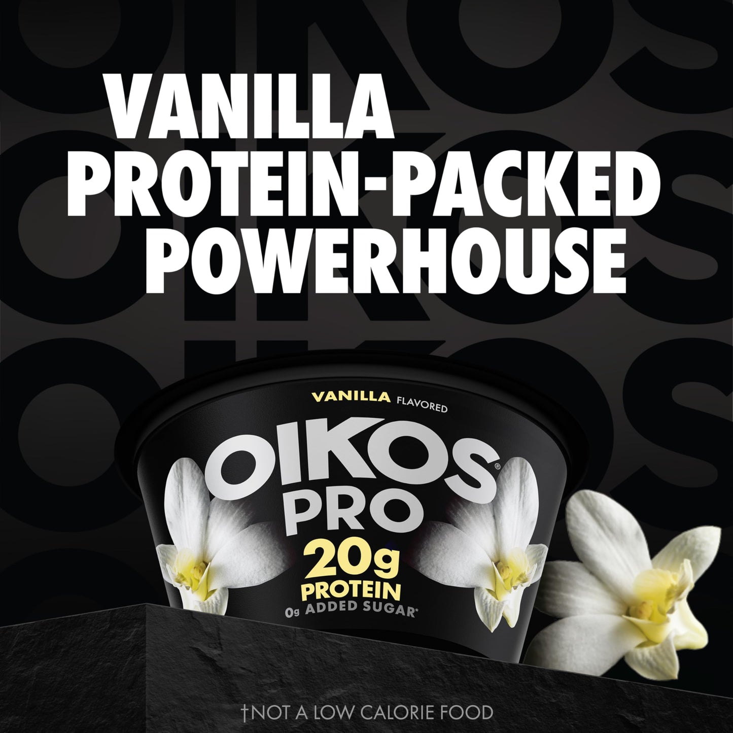 Oikos Pro Vanilla Yogurt-Cultured Ultra-Filtered Milk Product, 20 Grams of Protein, 0g Added Sugar, Just Delicious High Protein