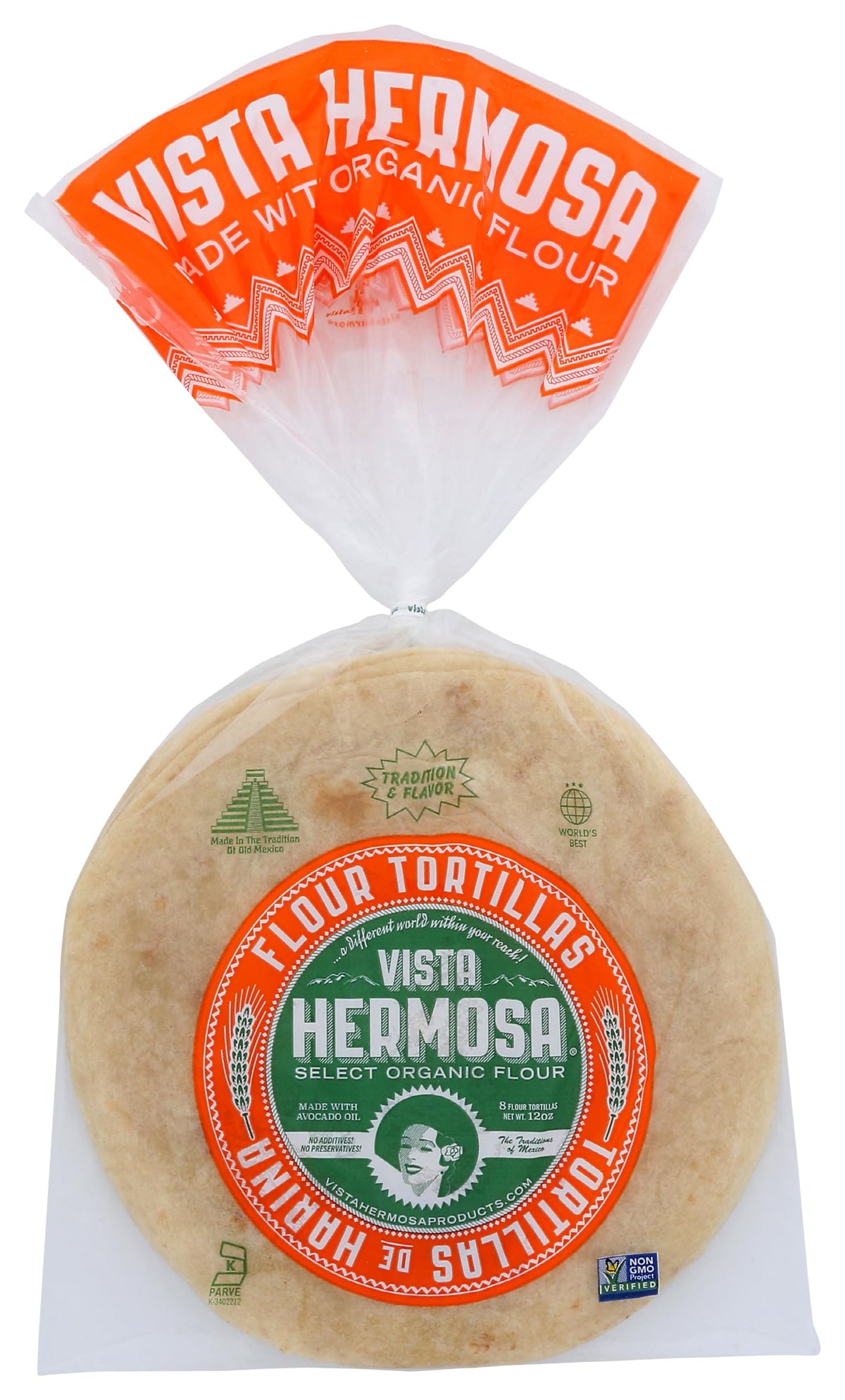 Vista Hermosa Flour Tortillas, 8 Count, 12 Ounce