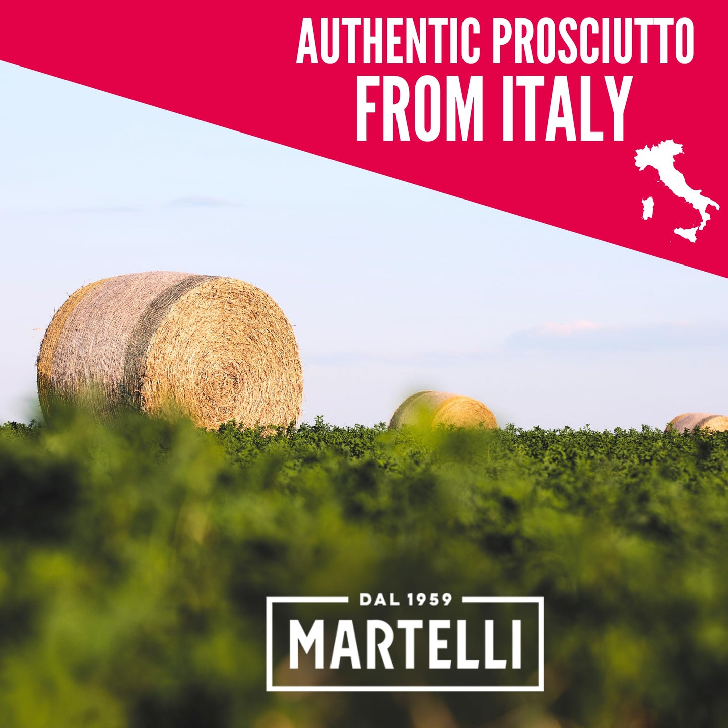 MARTELLI Half Cut Cooked Ham - 10 lbs Italian Prosciutto Cotto, Gluten-Free, Dairy-Free