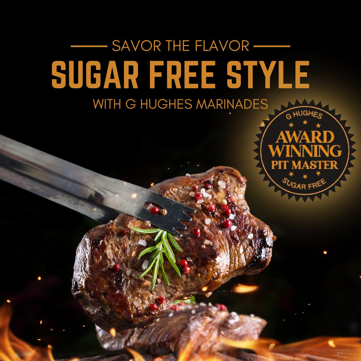 G Hughes Sugar Free, Assorted Marinades - Gluten Free, Sugar Free Sauces and Marinades Gift Sets, Marinades for Meats, (1) Lemon