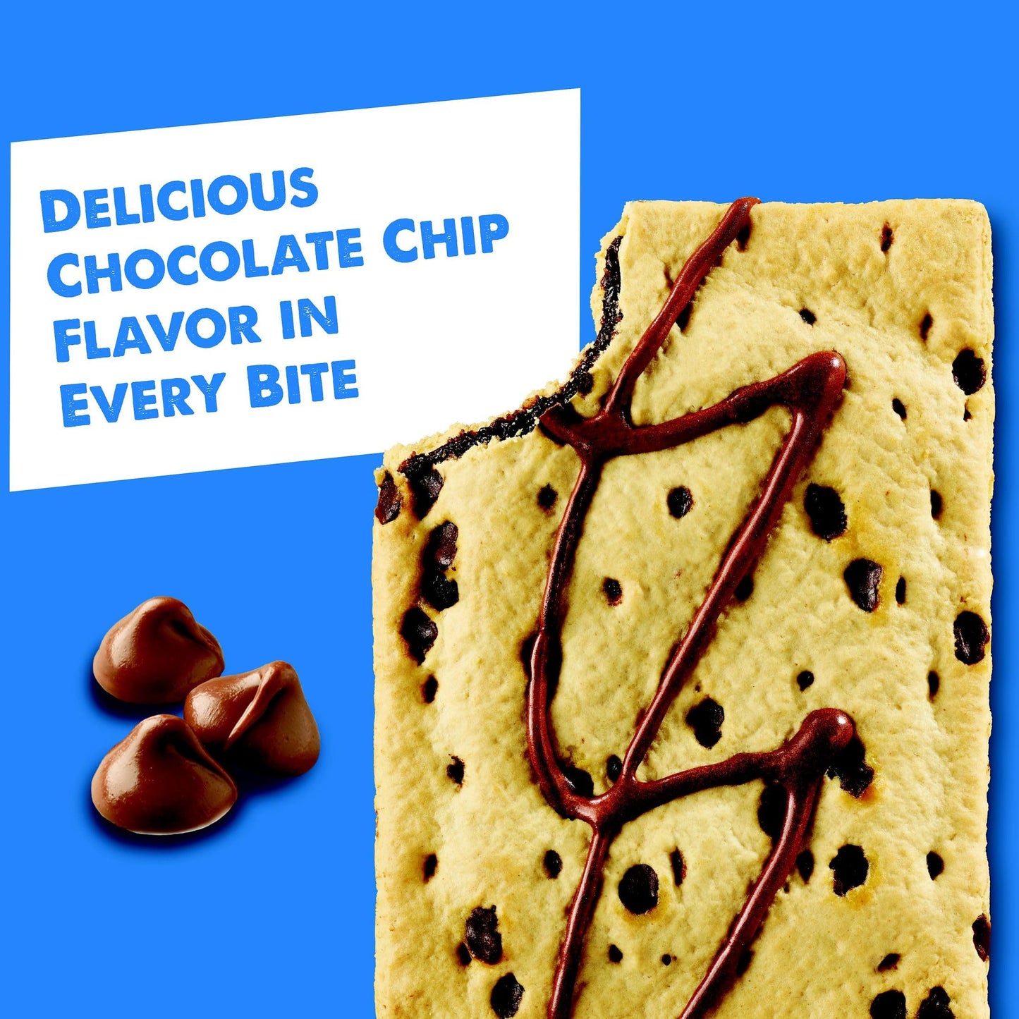 Pop-Tarts Toaster Pastries, Breakfast Foods, Kids Snacks, Frosted Chocolate Chip (96 Pop-Tarts)