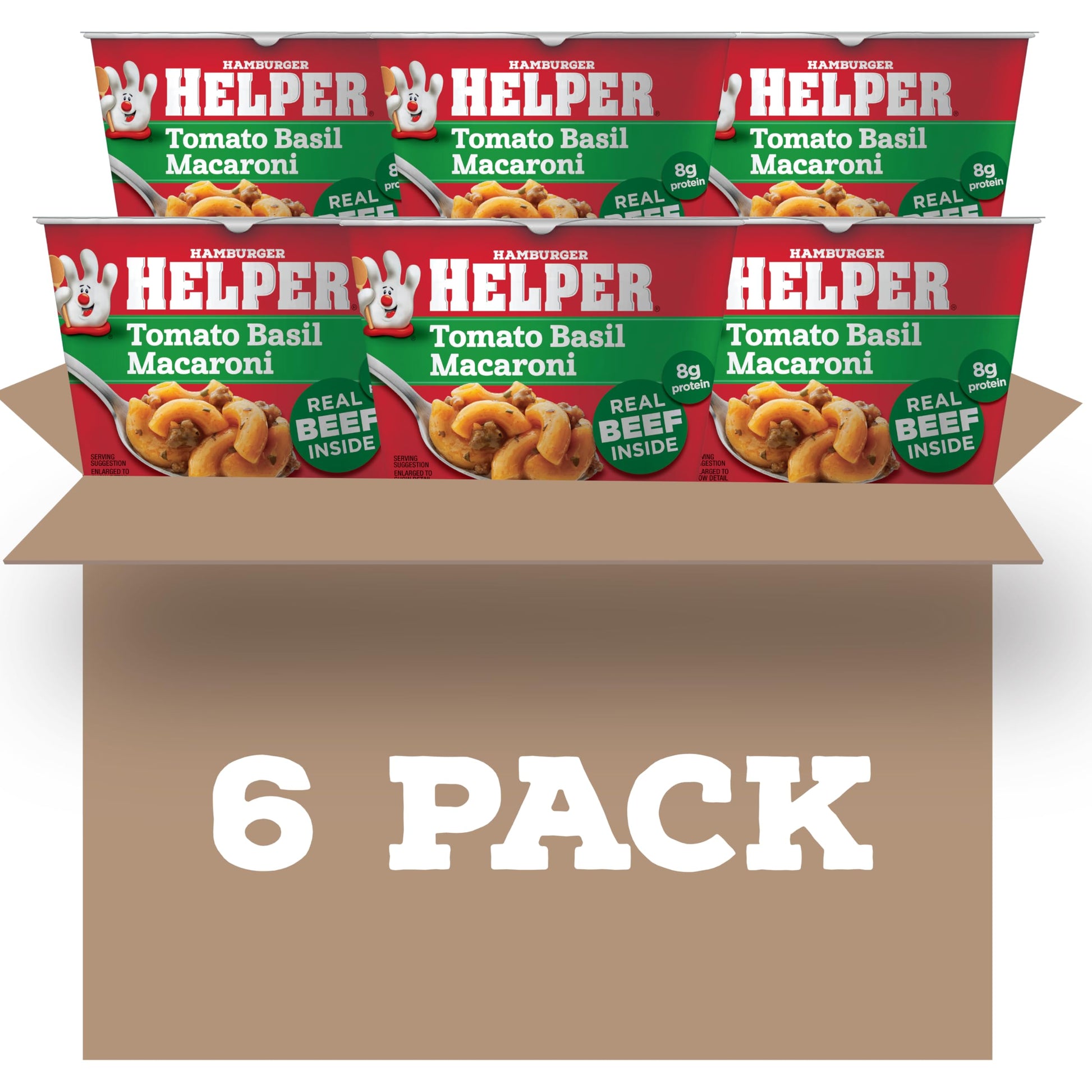 Hamburger Helper Tomato Basil Macaroni Microwave Cup, 2 oz, 6 per Case