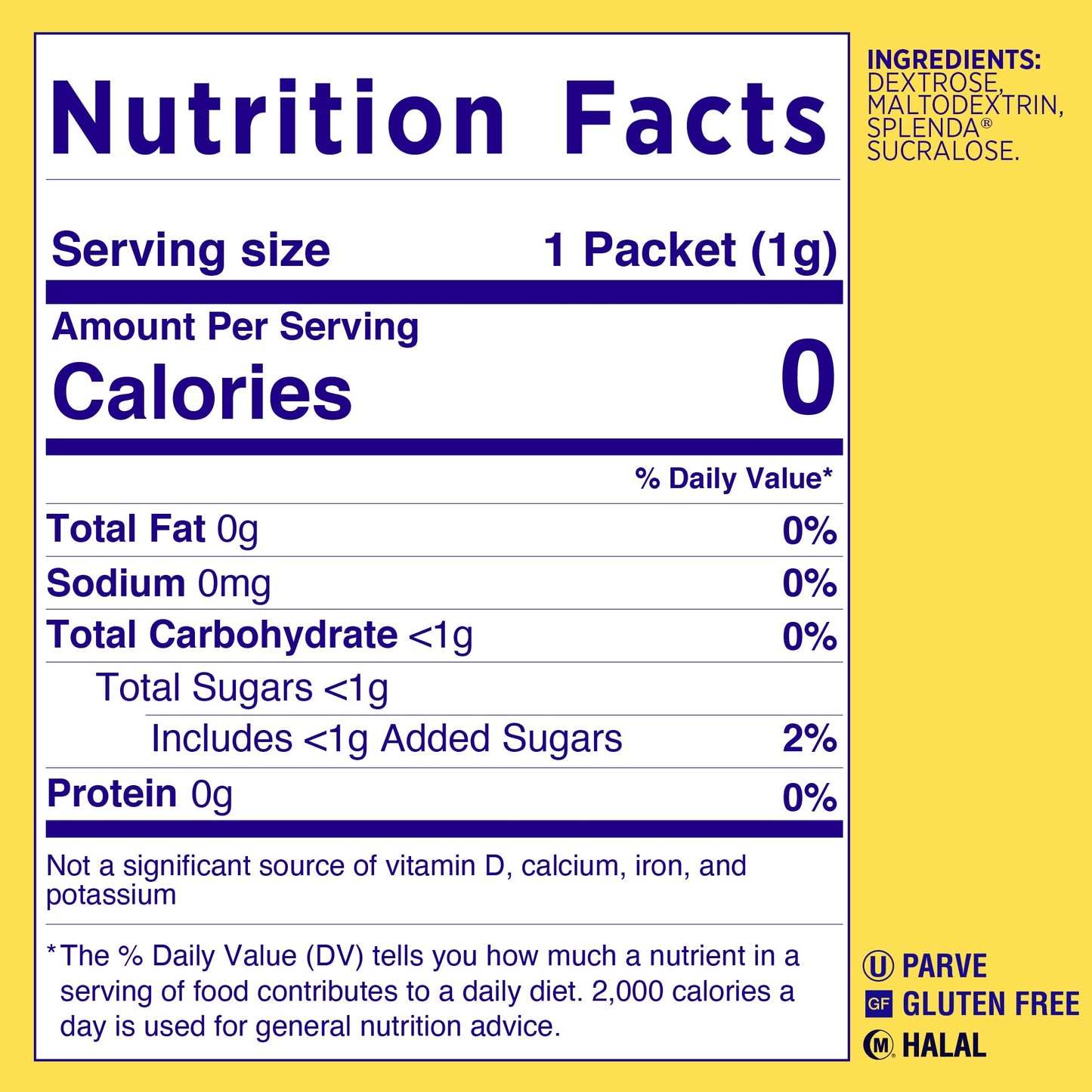 Splenda No Calorie Sweetener Value Pack, 1000 Individual Packets, 2.2 Lbs,1000 Count (Pack Of 1)