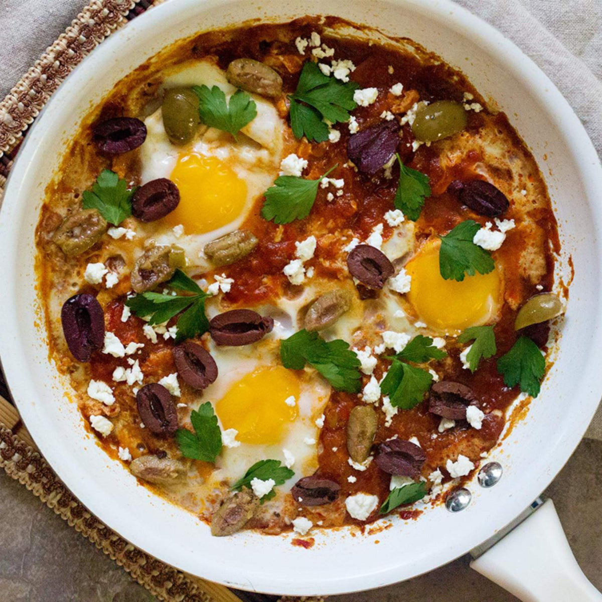 Wild Garden Ready-To-Use Marinade  Gourmet Tunisian Shakshouka Simmer Sauce  Authentic Recipe with No Additives  No Preservatives  Perfect for Eggs! 7.05oz (Pack of 6)