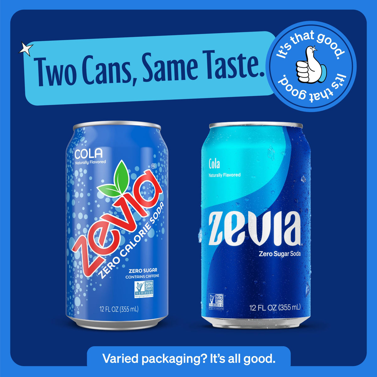 Zevia Zero Calorie Soda, Cola, 12 Fl Oz Cans (Pack of 24)