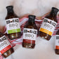 Rib Rack BBQ Sauce Variety Pack - Original, Sweet Honey, Southern spirit-inspired flavor, Campfire Cider, 4 Count, 1.18 Pound
