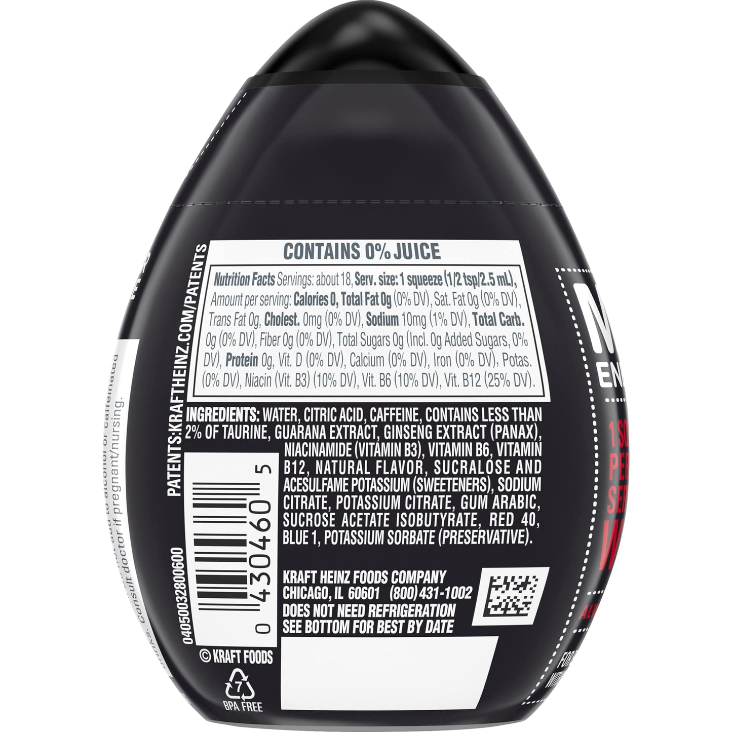 MiO Energy Black Cherry Liquid Concentrate Drink Mix (1.62oz Bottle)