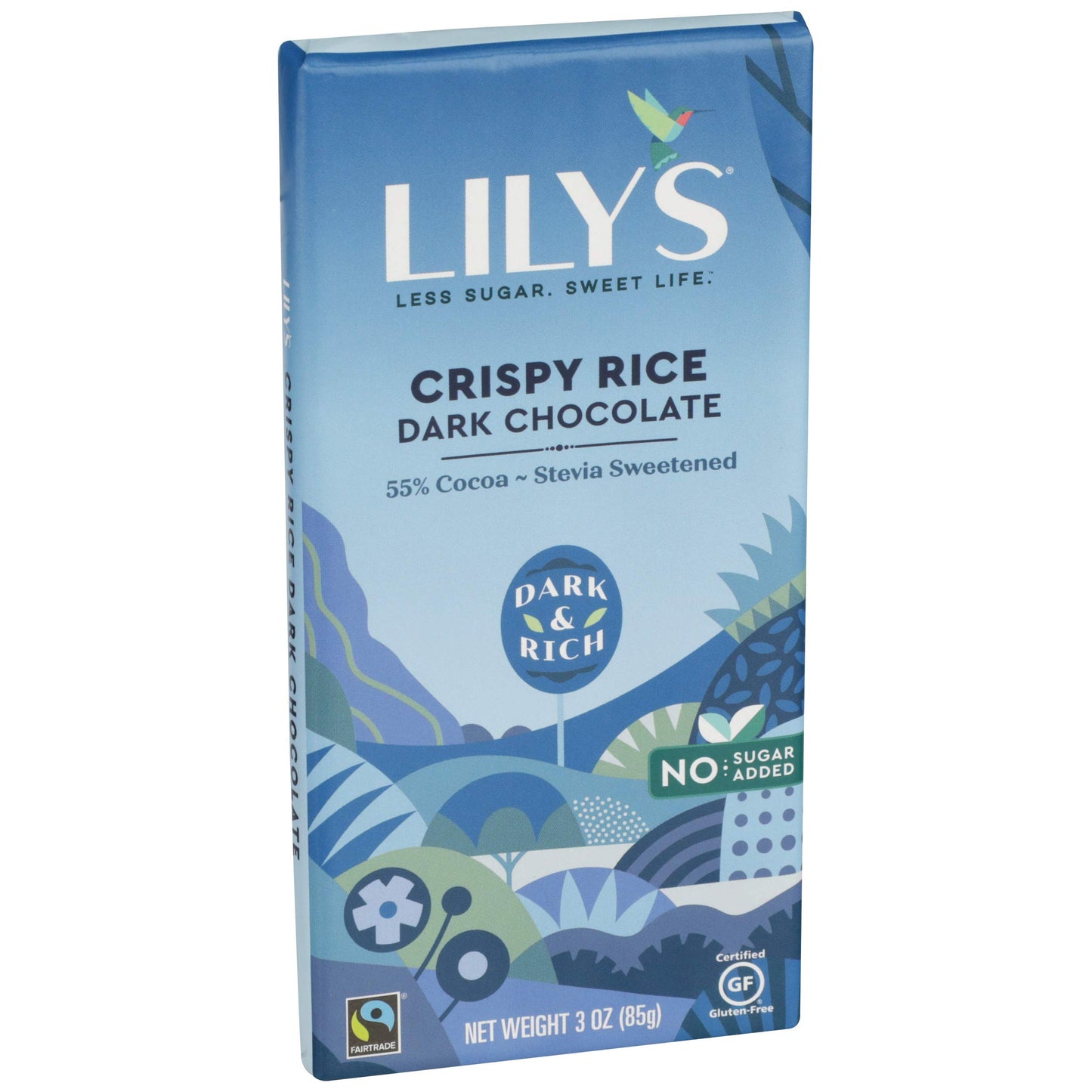Lilys Crispy Rice Dark Chocolate (12x3 OZ)